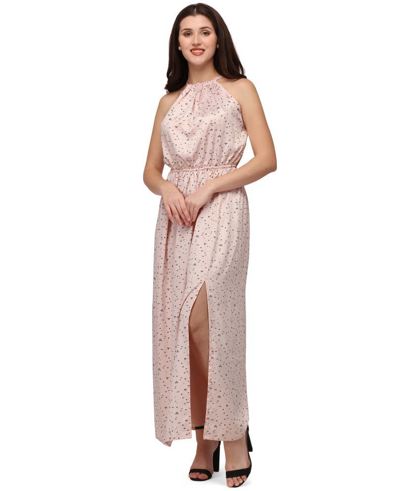 Smarty Pants Silk Pink Regular Dress - Single