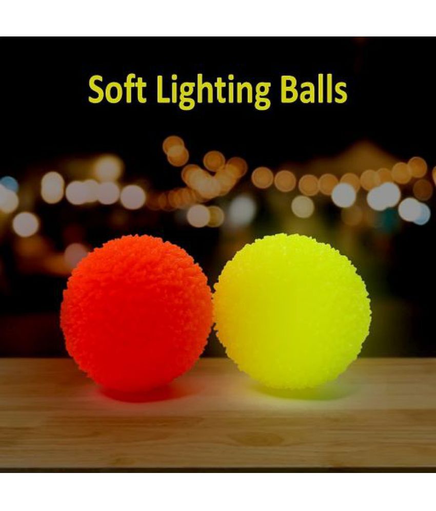 Tzoo Flashing Light Up Bouncing Ball Led Ball Toy Stress Relief Soft