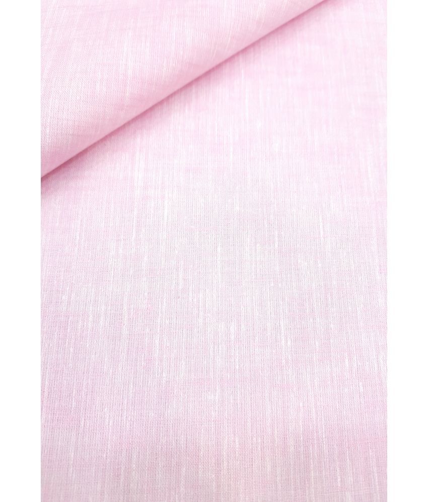     			Siyaram Pink Cotton Blend Unstitched Shirt pc