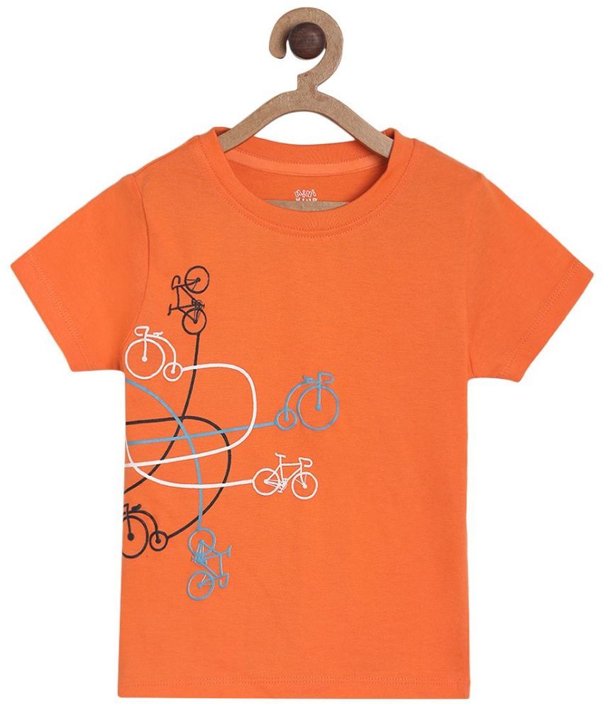     			MINIKLUB Baby Boy Orange Color T-Shirt