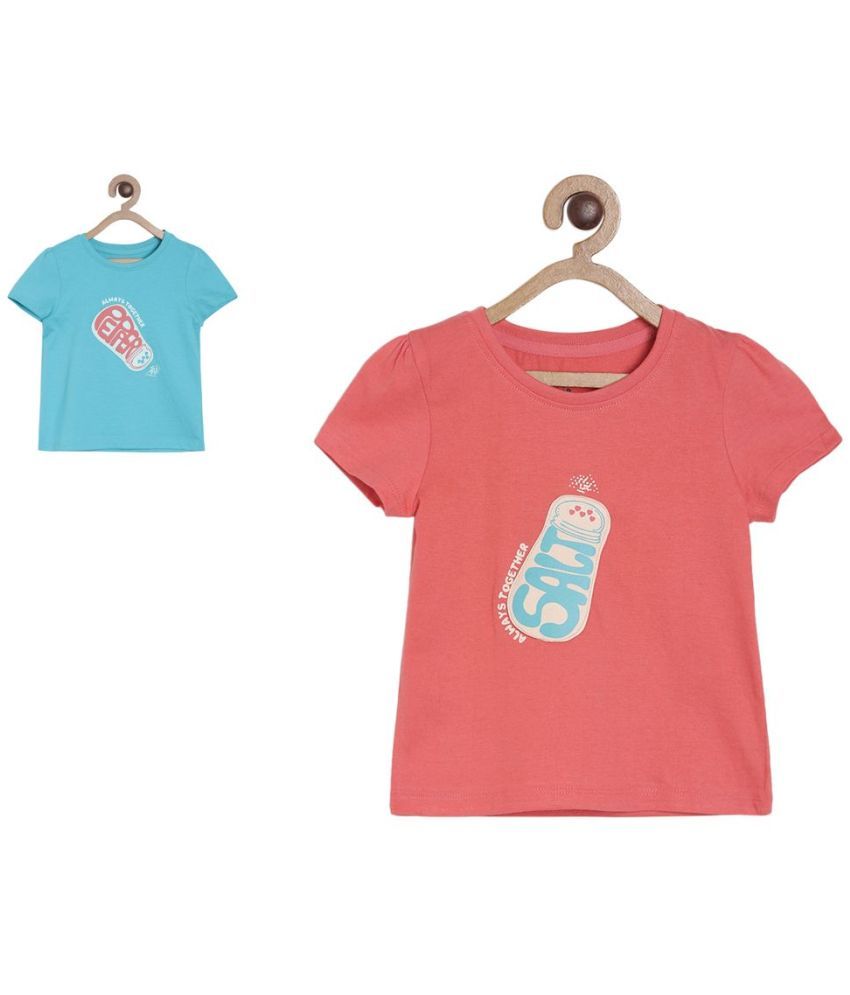     			MINIKLUB Baby Girl Multi Color Pack of 2 Knit Top