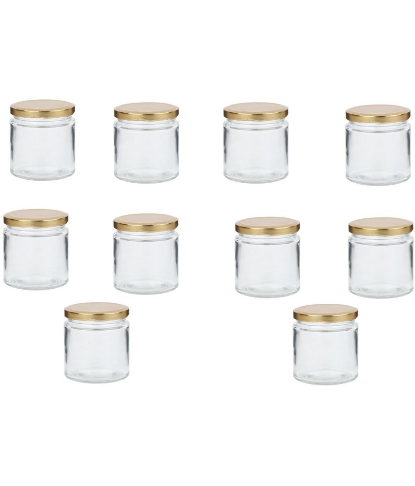     			AFAST Airtight Storage  Glass Food Container Set of 10 50 mL