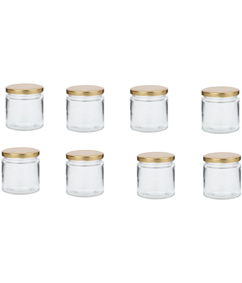     			AFAST Airtight Storage  Glass Food Container Set of 8 50 mL