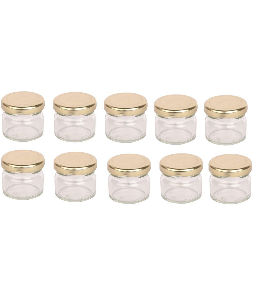     			AFAST Airtight Storage  Glass Food Container Set of 10 50 mL