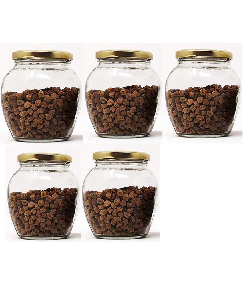     			AFAST Airtight Storage  Glass Food Container Set of 5 300 mL