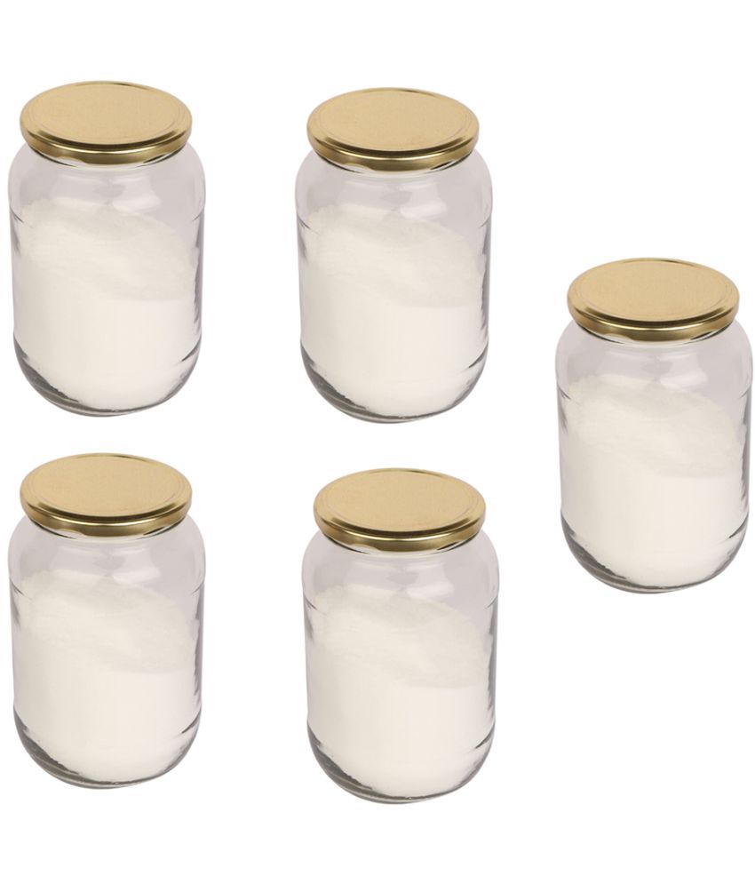     			AFAST Airtight Storage  Glass Food Container Set of 5 1000 mL
