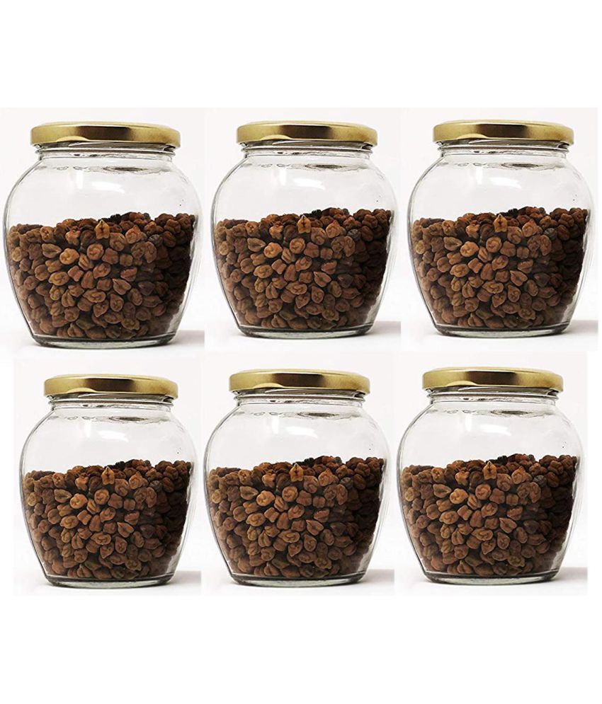     			AFAST Airtight Storage  Glass Food Container Set of 6 350 mL