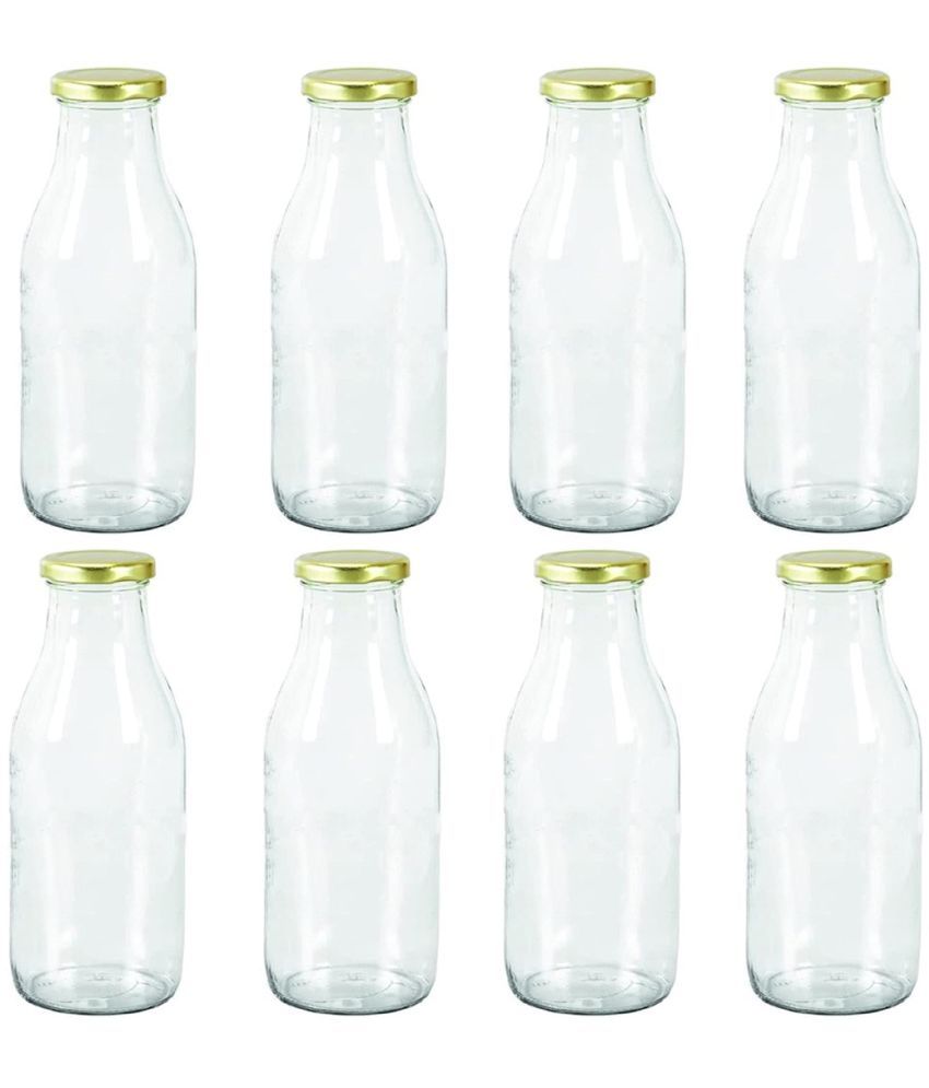     			AFAST Airtight Storage  Glass Food Container Set of 8 500 mL