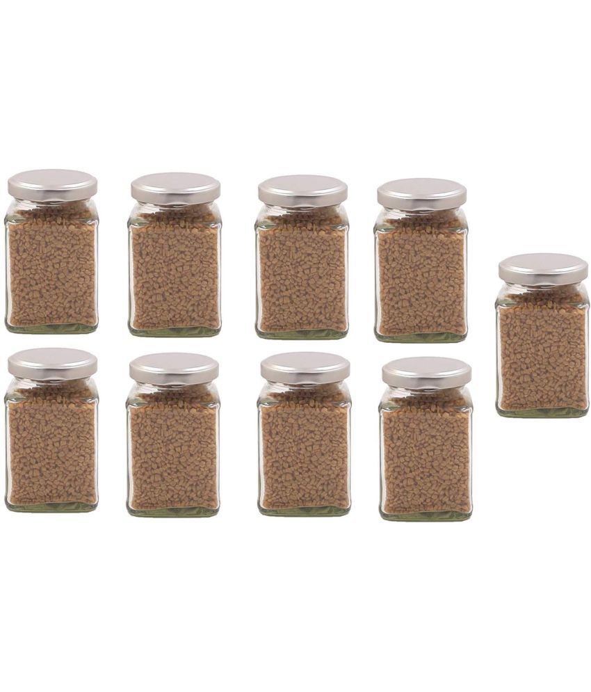     			AFAST Airtight Storage  Glass Food Container Set of 9 250 mL