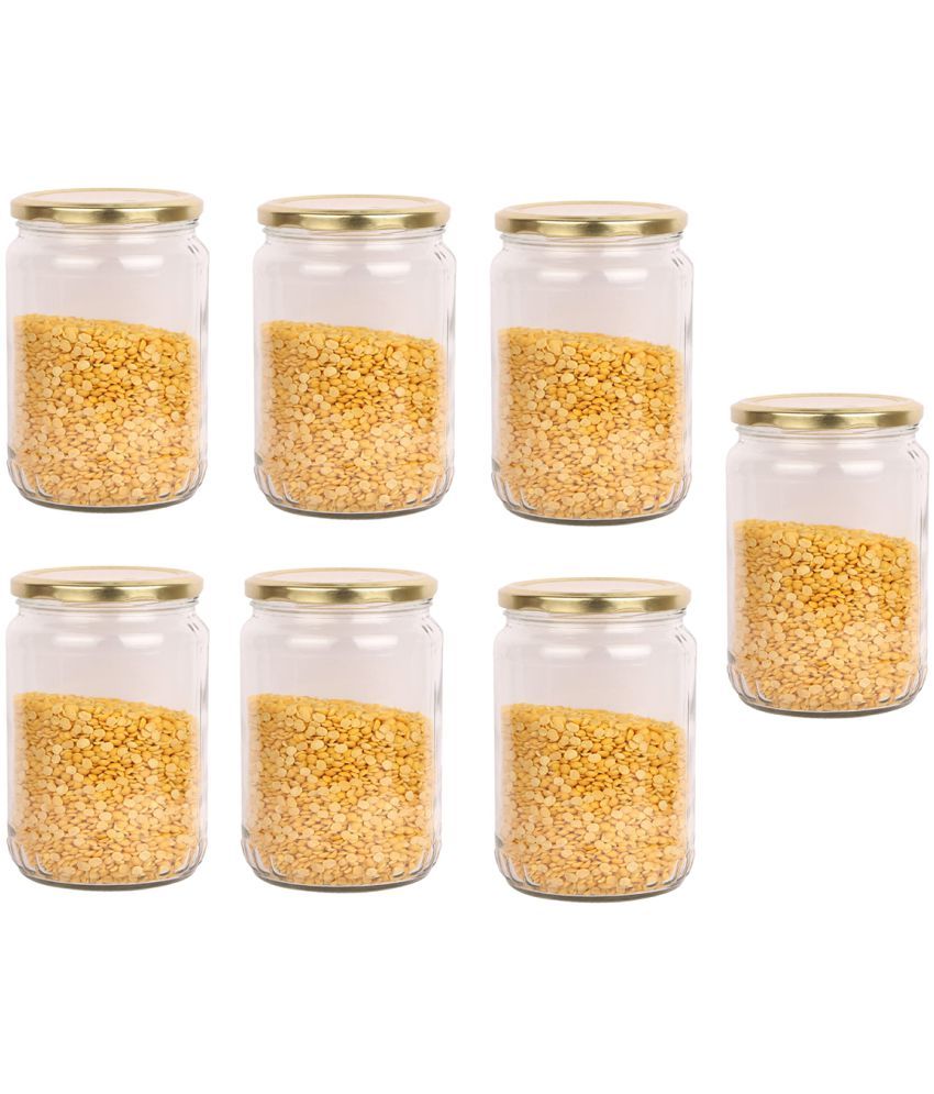     			AFAST Airtight Storage  Glass Food Container Set of 7 400 mL