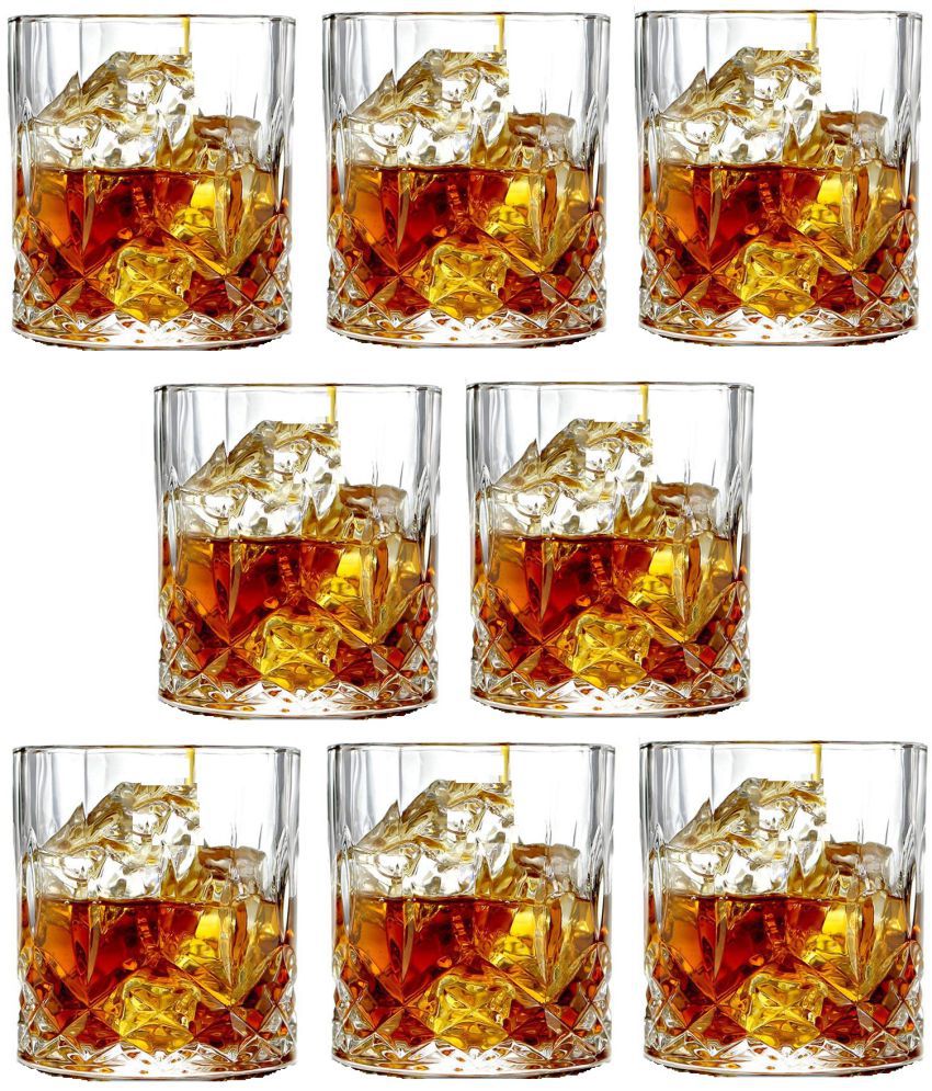    			Afast Whisky  Glasses Set,  200 ML - (Pack Of 8)