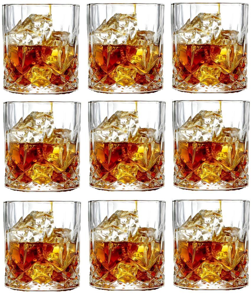     			Afast Whisky  Glasses Set,  200 ML - (Pack Of 9)