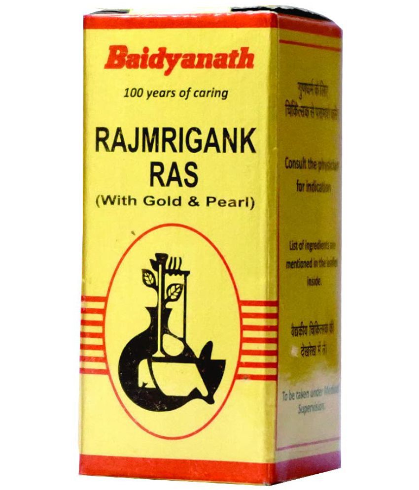     			Baidyanath Rajmrigank Ras with Swarna Moti Yukt Tablet 5 no.s Pack of 1