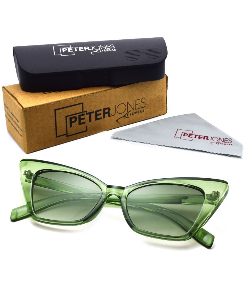     			Peter Jones - Green Cat Eye Sunglasses ( Pack of 1 )
