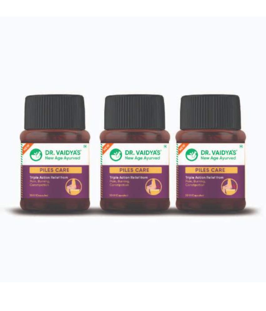     			Dr. Vaidya's Piles care capsules For Fissures & Piles Capsule 90 no.s Pack of 3