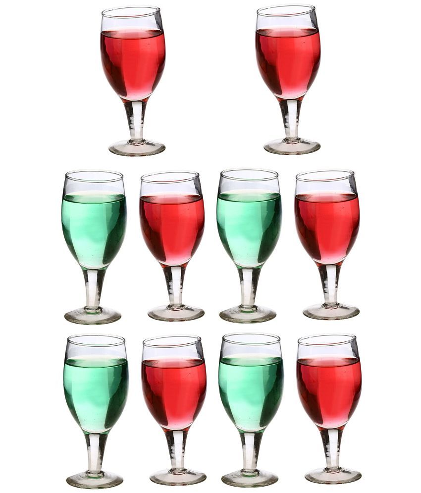     			Somil Wine  Glasses Set,  180 ML - (Pack Of 10)