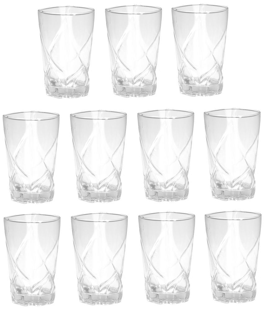     			Somil Water/Juice  Glasses Set,  280 ML - (Pack Of 11)
