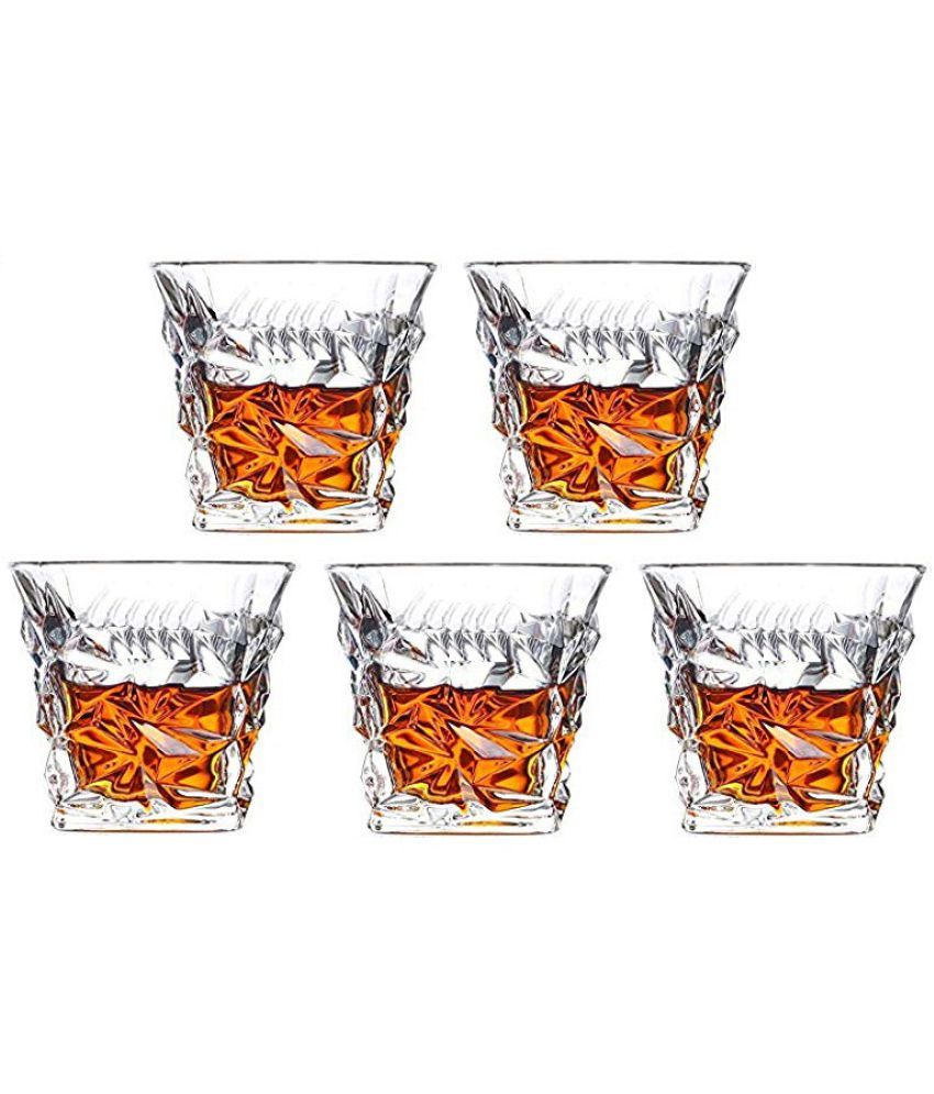     			Somil Whisky  Glasses Set,  250 ML - (Pack Of 5)