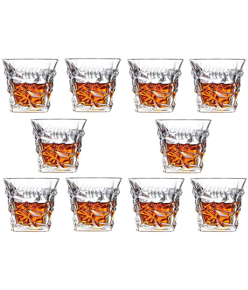     			Somil Whisky  Glasses Set,  250 ML - (Pack Of 10)