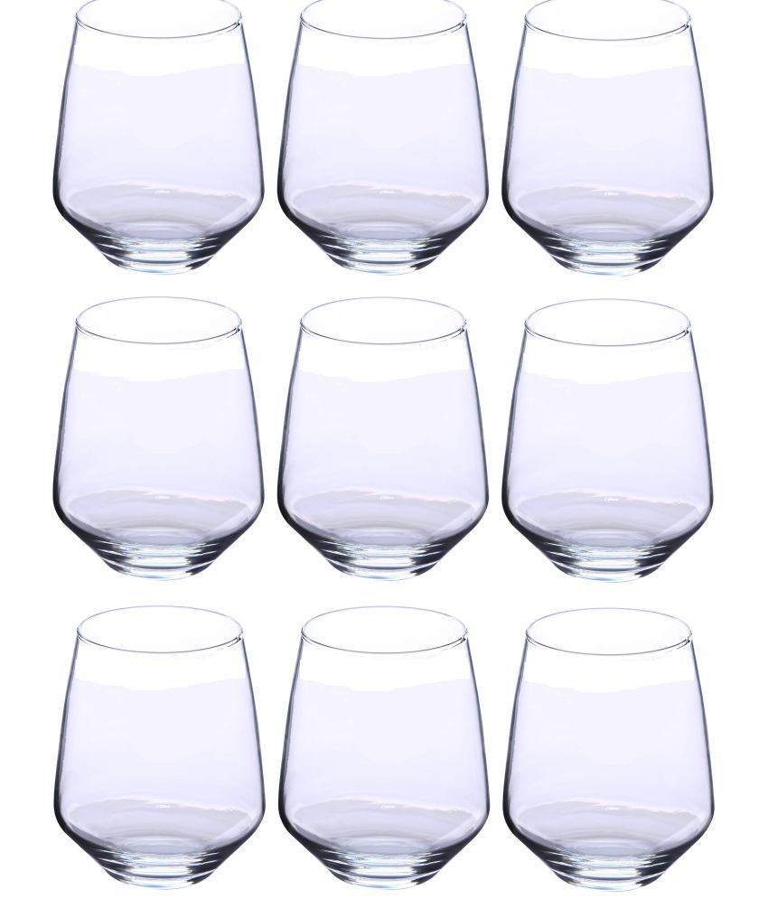     			Somil Water/Juice  Glasses Set,  350 ML - (Pack Of 9)