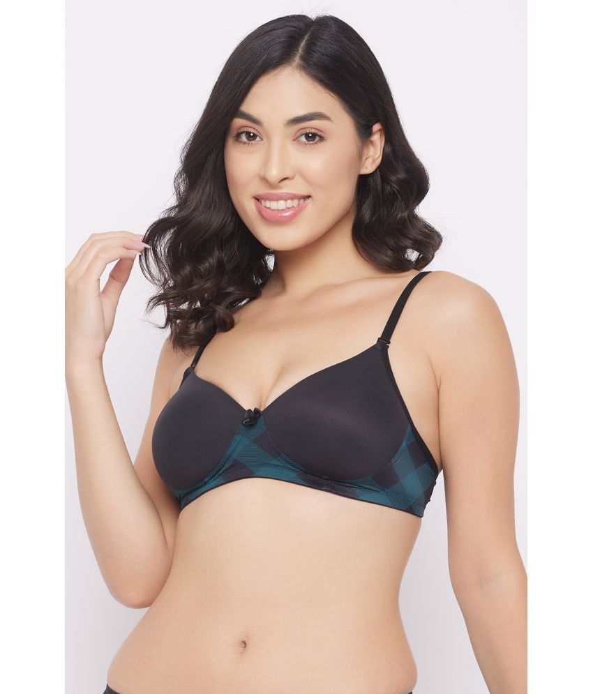     			Clovia Polyamide T-Shirt Bra - Green Single