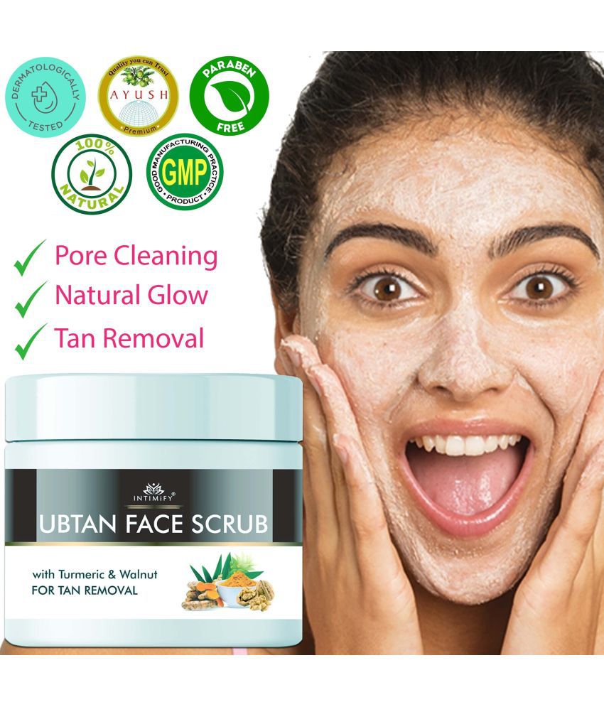     			Intimify Ubtan Face Scrub for Smooth Skin, De-Tan, Skin Whitening Scrub Facial Scrub 100 ml