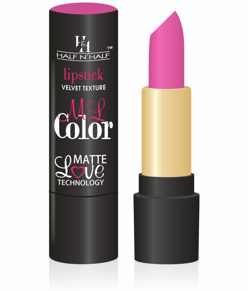     			Half N Half Velvet Matte Texture Lipstick My Color, Full-Fuchsia (3.8gm)