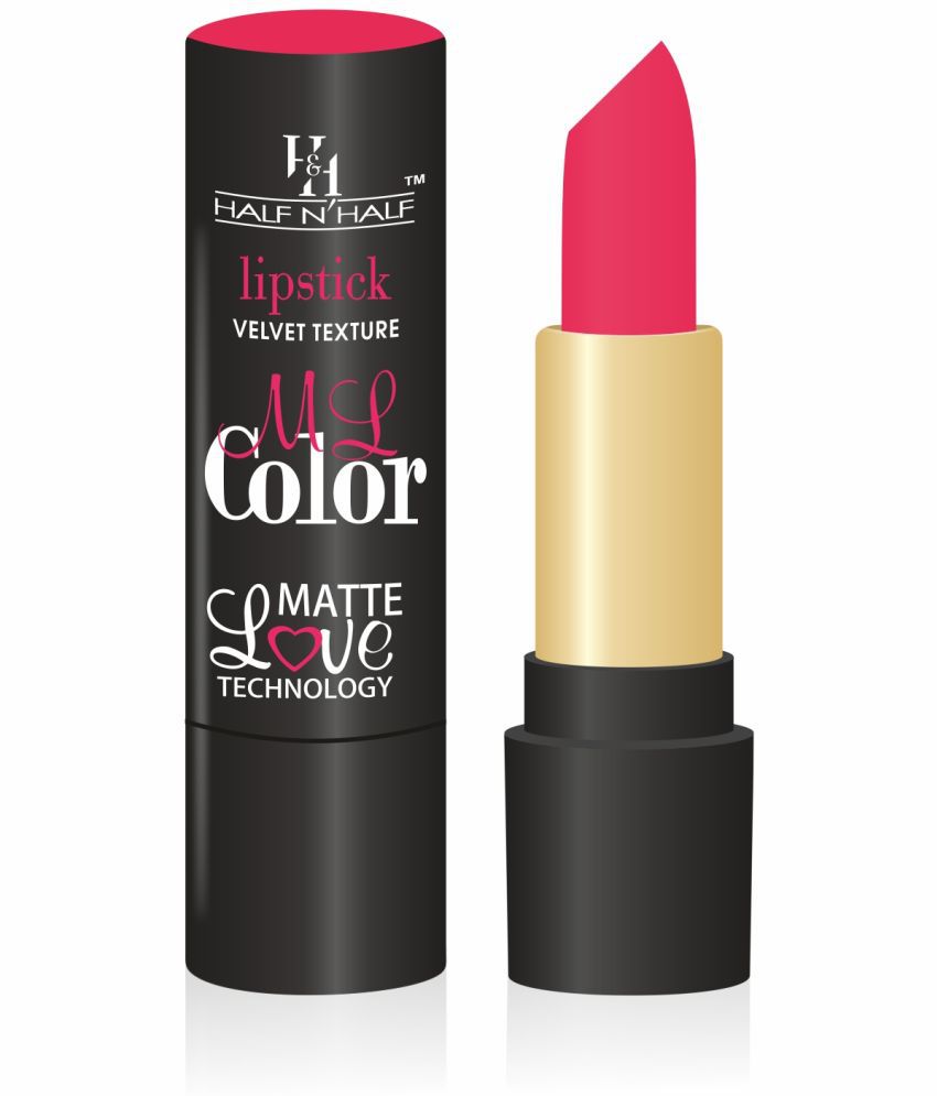     			Half N Half Velvet Matte Texture Lipstick My Color, Neon-Pink (3.8gm)