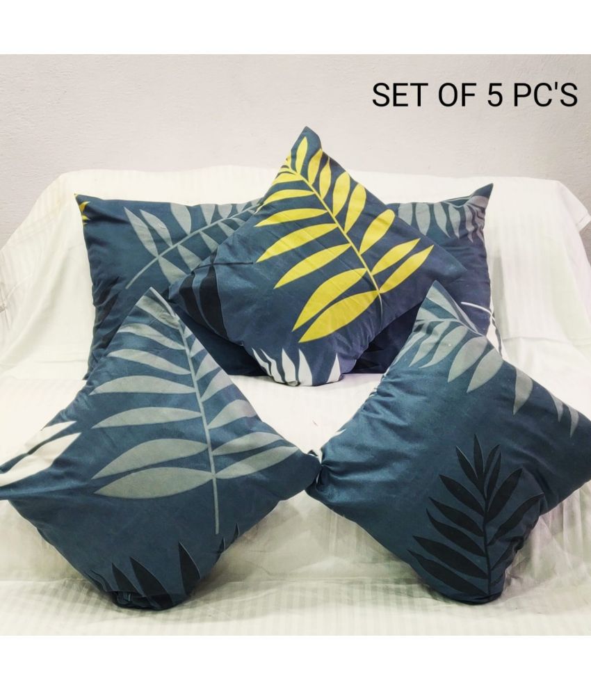     			Koli collections Set of 5 Cotton Cushion Covers 40X40 cm (16X16)