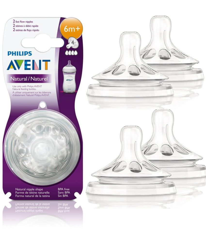 Philips Avent Fast Flow nipple Silicone Nipple ( 4 pcs )