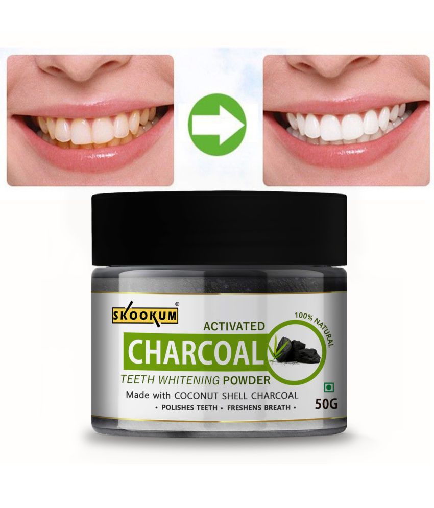 charcoal herbal teeth whitening powder