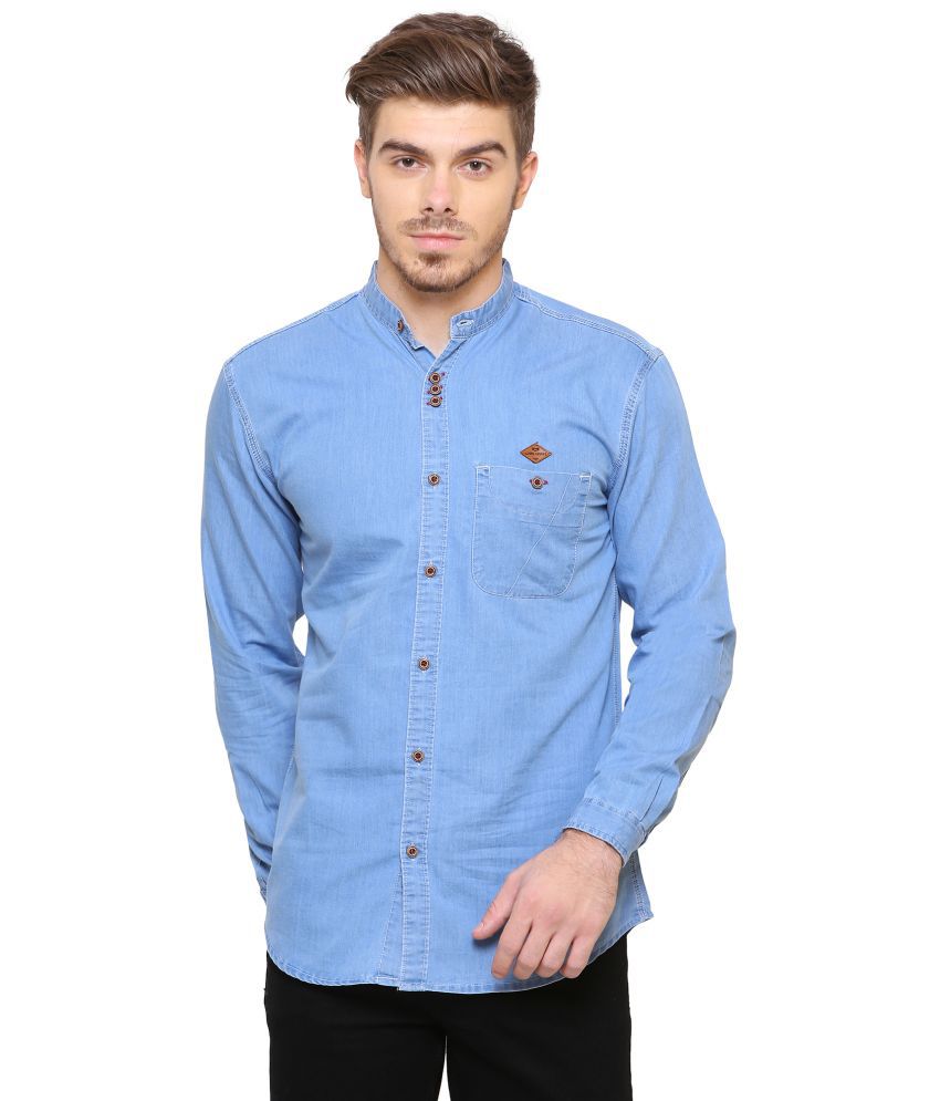     			Kuons Avenue Denim Blue Shirt Single