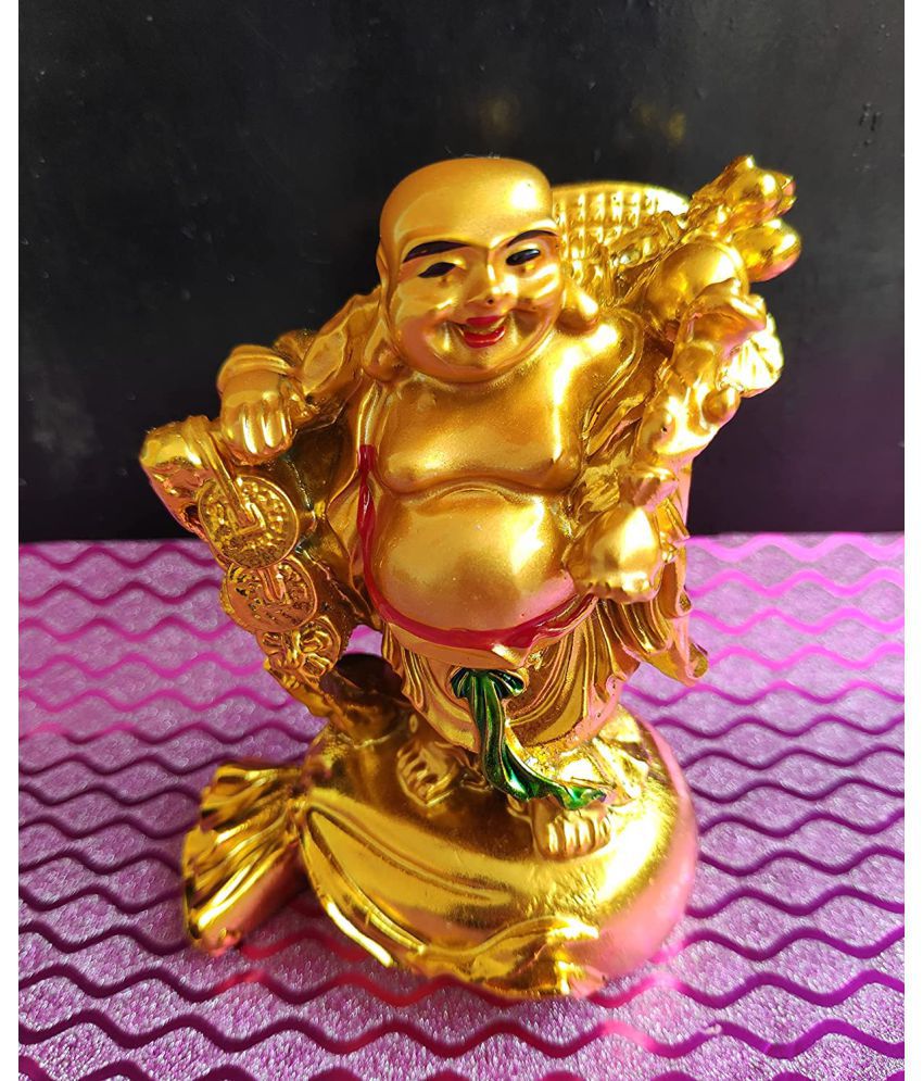     			PAYSTORE Gold Resin Handicraft Showpiece - Pack of 1