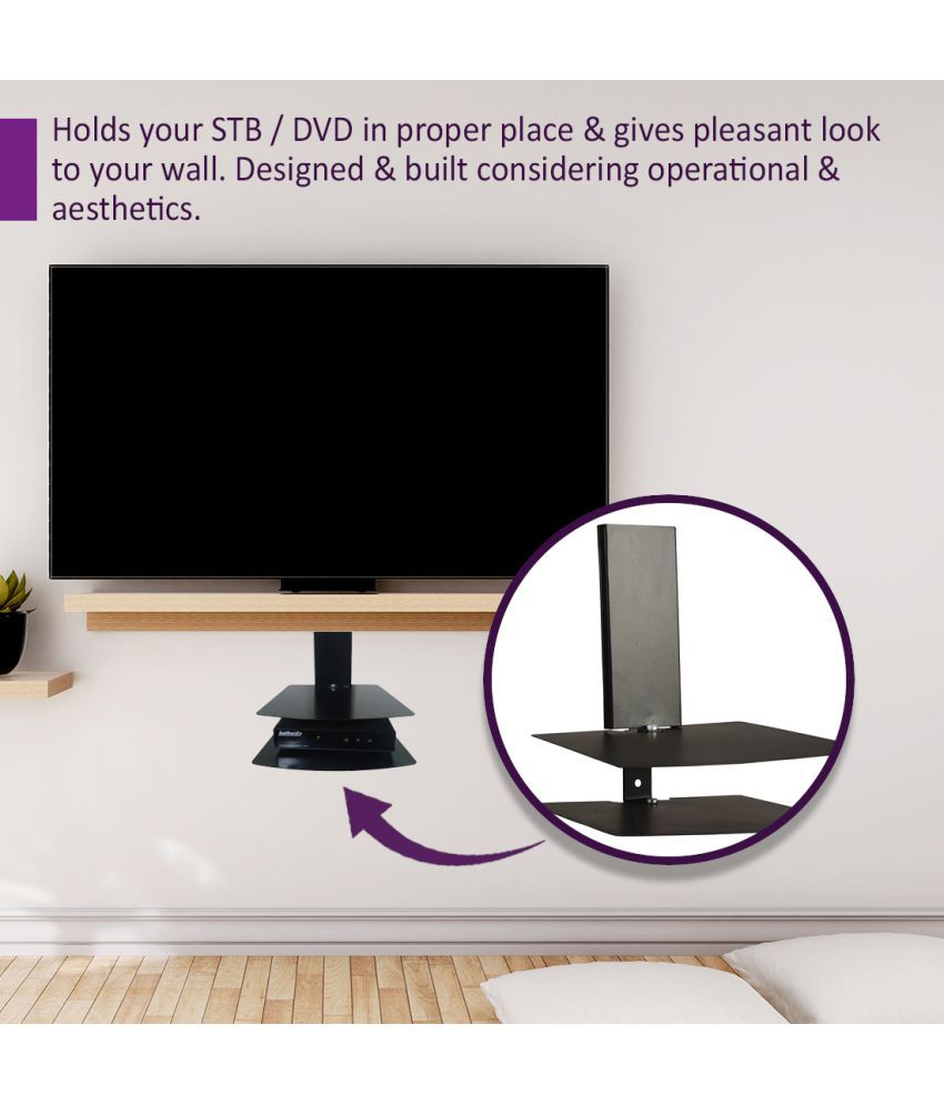 Smart Shelter Double Deck, Tray Setup Box, Wall Mount Metal Bracket