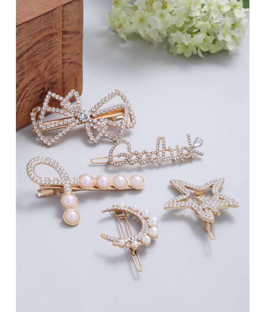 Buy Vogue Hair Accessories Latest Collection Pearl Party Fancy Hair Clip  (White) Online at Best Price in India - Snapdeal