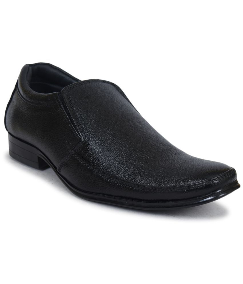     			Ajanta Black Formal Shoes