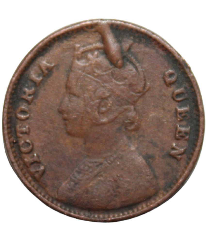     			One Quarter Anna (1862) "Victoria Queen" British India Old and Rare Coin