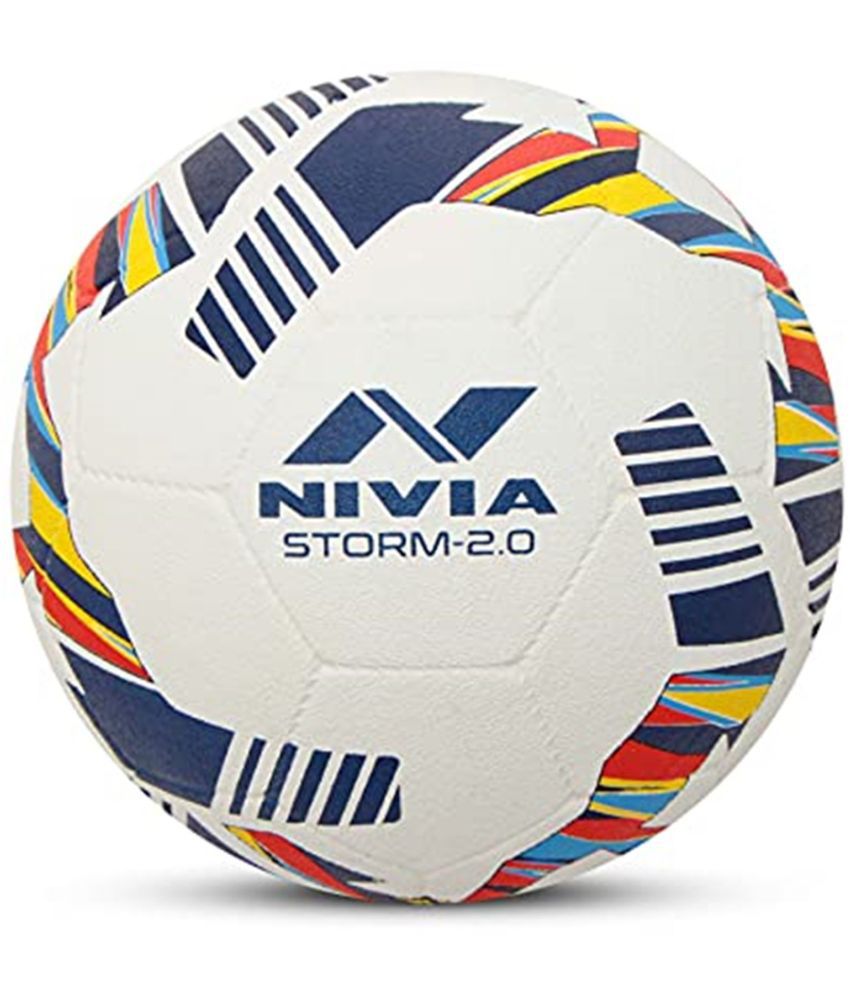 Nivia Storm 2024 Moulded White Football Size 5 Buy Online at Best