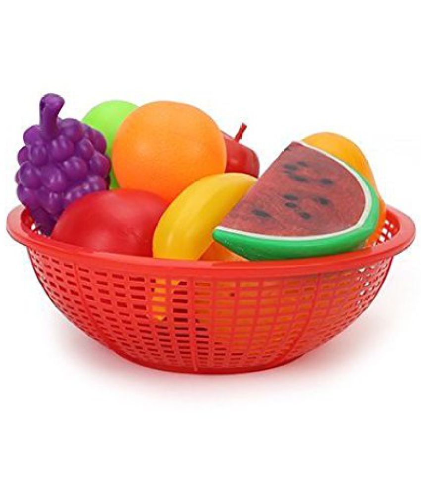     			Ratna's Premium Quality Fruit Set Basket (Multicolour) for Kids 12 Pieces. Let Your Child Learn About Different Fruits and recognise Them.