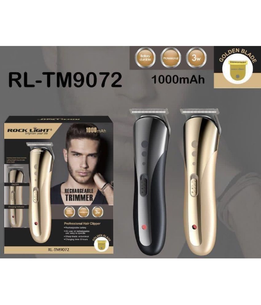     			Rock Light 1000mAh Cordless Beard Trimmer ( Golden )