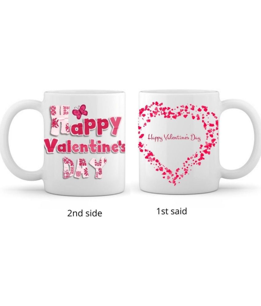     			thriftkart Ceramic mug 2 Valentine DESIGN IN 1 Ceramic mug Valentine Mugs - Pack of 1