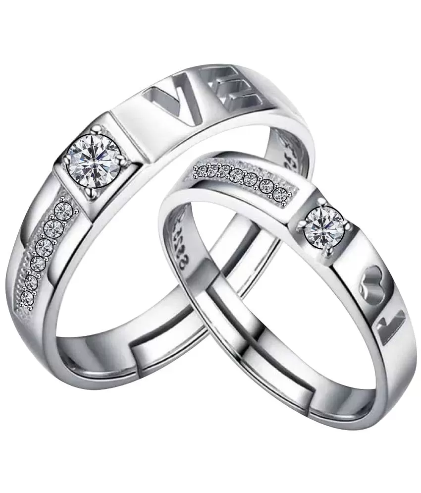 Crystal Openable Adjustable Silver Diamond Wedding Rings For Couples For  Couples Perfect For Engagement, Wedding, And Fashion Jewelry Will And Sandy  Design From Shanshan123456, $1.08 | DHgate.Com