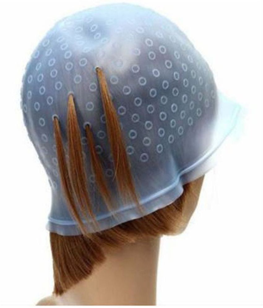     			ClubComfort Silicone Reusable Hair Colouring Bleaching Cap With Hook 1