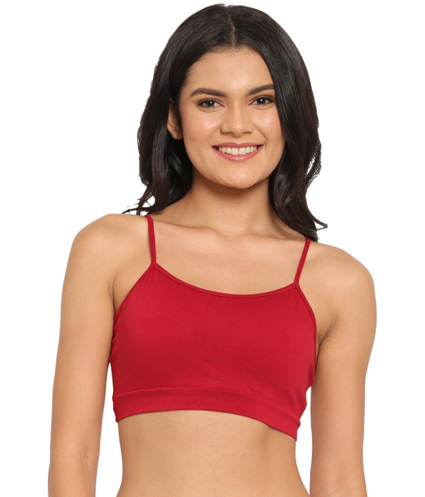     			N-Gal Cotton Non Padded Women's Bralette Bra ( Maroon )