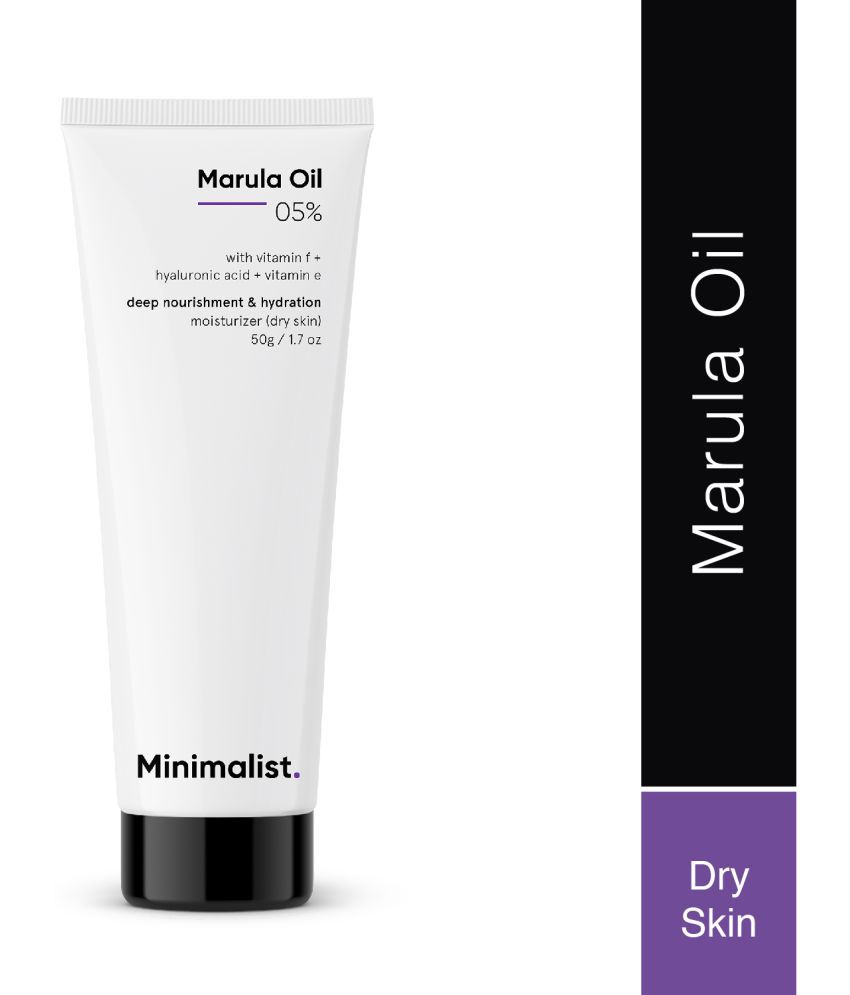    			Minimalist 5% Marula Oil Face Moisturizer with Hyaluronic Acid & Vitamin F & E for Dry Skin, 50g