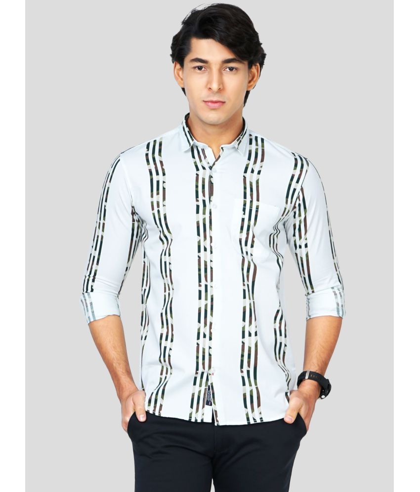     			Paul Street Cotton Blend White Shirt Single