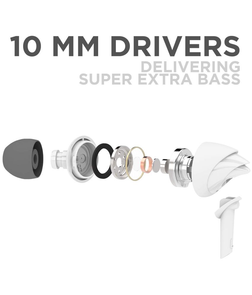 Buy boAt Bassheads 100 Purity White On Ear Wired With Mic Headphones