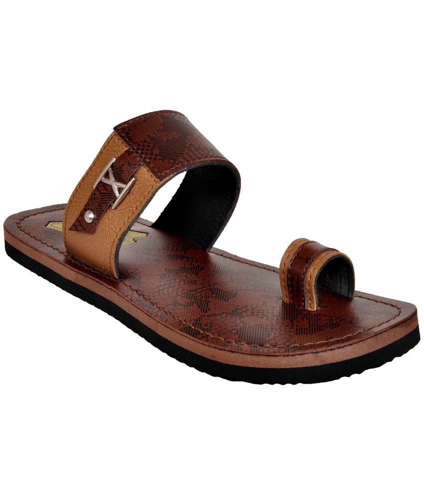     			Cozy Wear Brown Flip Flops