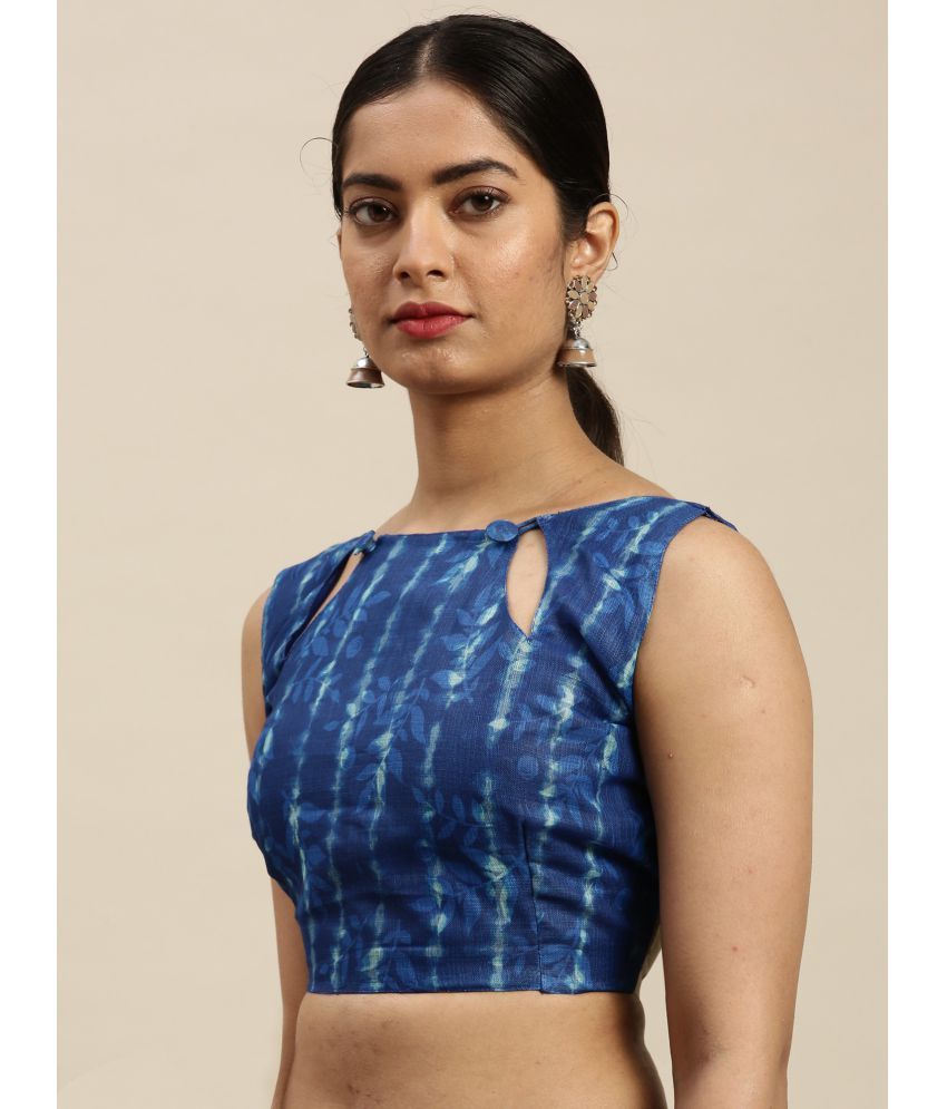 Saree Mall Blue Linen Saree Single Buy Saree Mall Blue Linen Saree