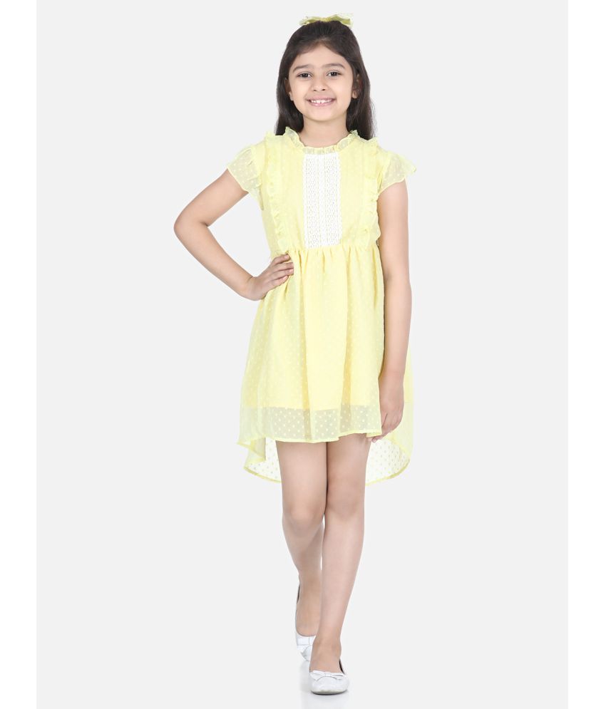     			StyleStone Polyester A-line For Girls ( Pack of 1 , Yellow )